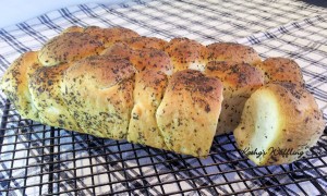 pull apart bread. herbed