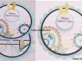 Easel card, Round
